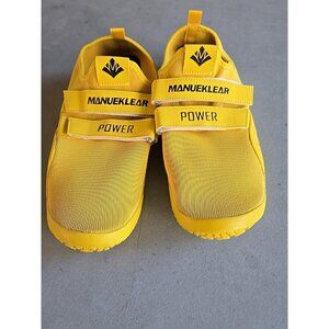 MANUEKLEAR Deadlift Shoes Weightlifting Shoes Men Women Yellow Size 10.5